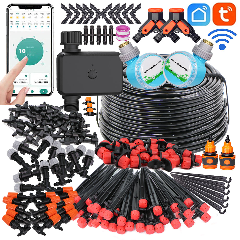 Smart Garden Refill - 30-50M Slim Tuinbewateringssysteem Verstelbare Druppelaar Misting
