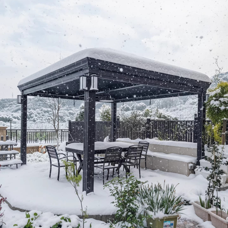 Smart Garden Electric Pergola - Elektrisch bedienbare louvre-paviljoen villa tuin, slimme