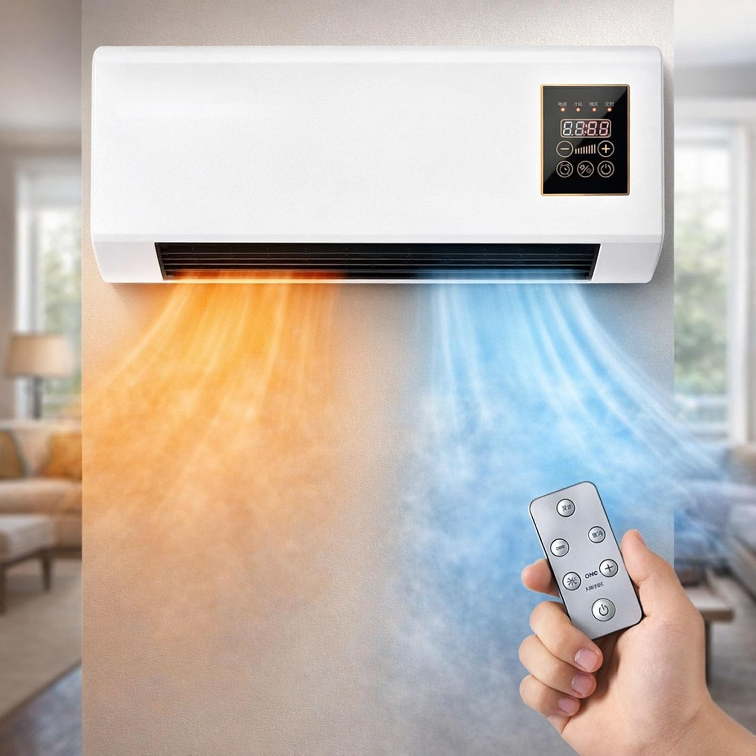 Smart Garden Rooms - Draagbare aan de muur gemonteerde airconditionerventilator