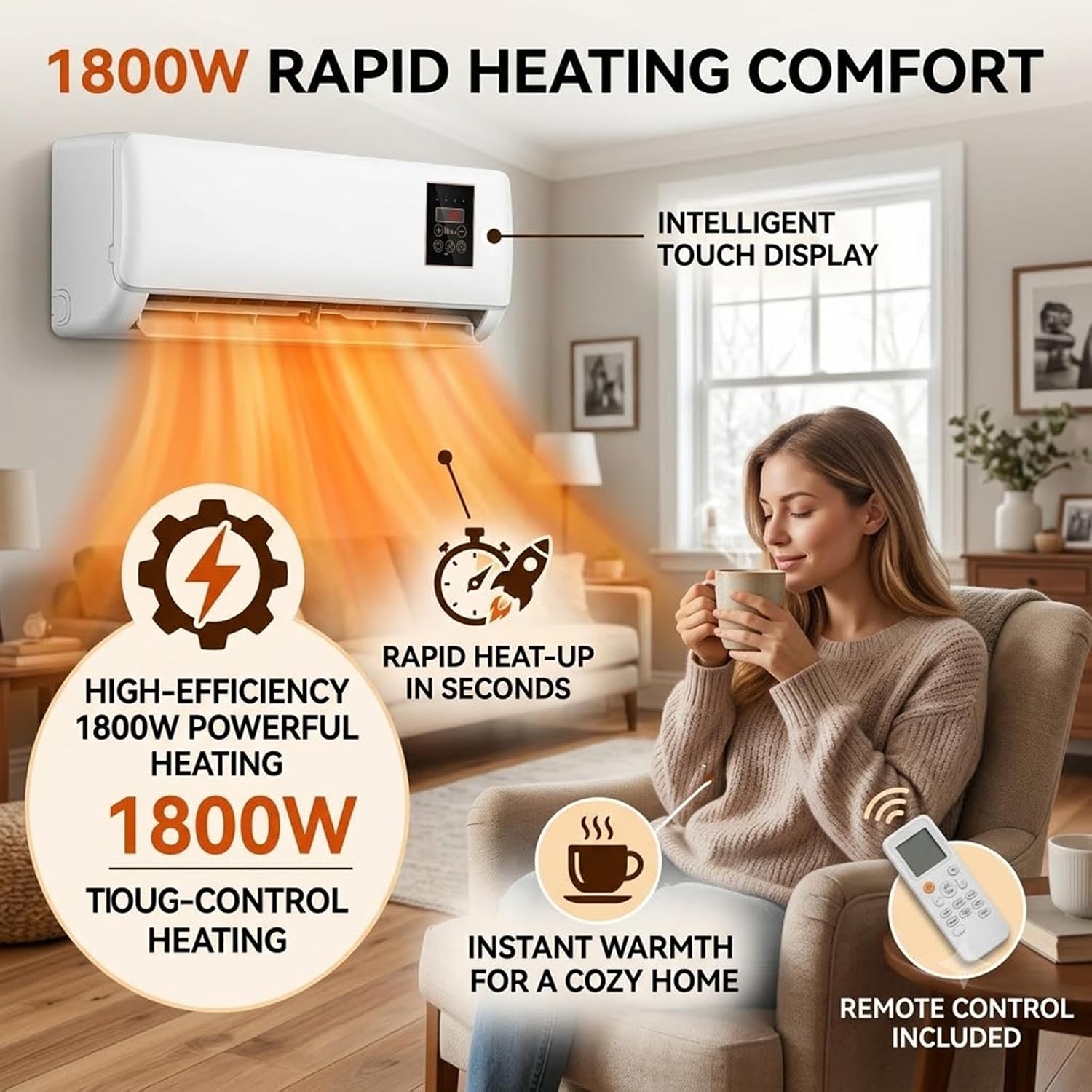 Smart Garden Rooms - Wandgemonteerde airconditioner 2-in-1 mini AC-unit koel-