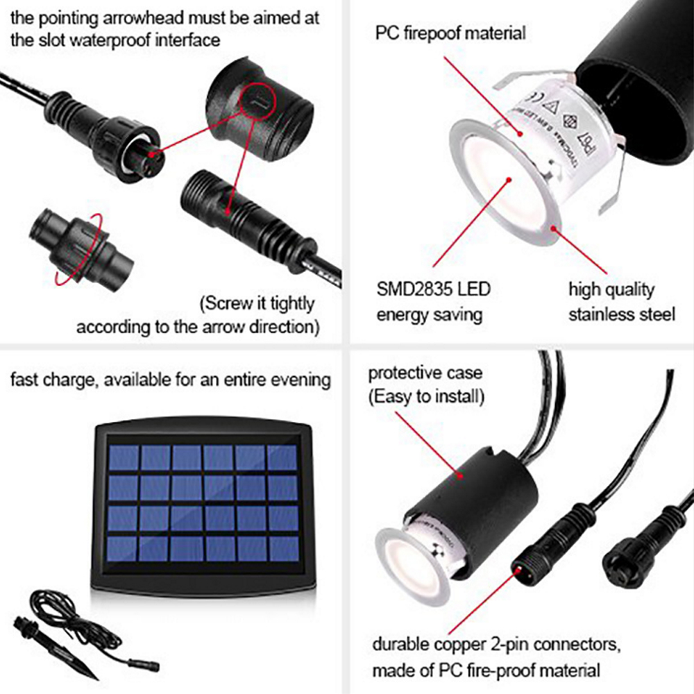 6 Stuks 8 Stuks Solar Led Dekl - Smart Garden Solar Lights recensie en prijs