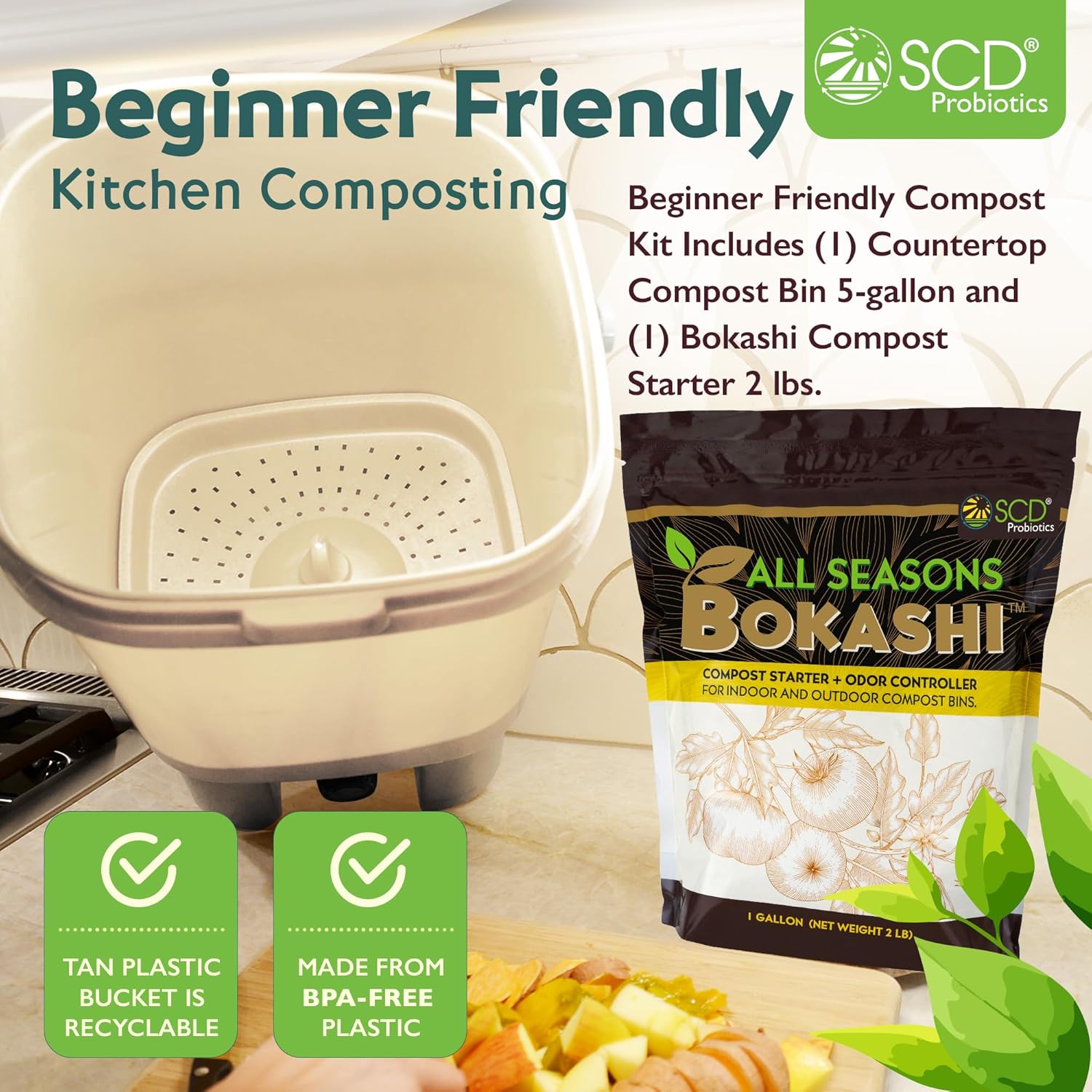Indoorcomposter voor aanrechtb - Composting Kit Indoor recensie en prijs