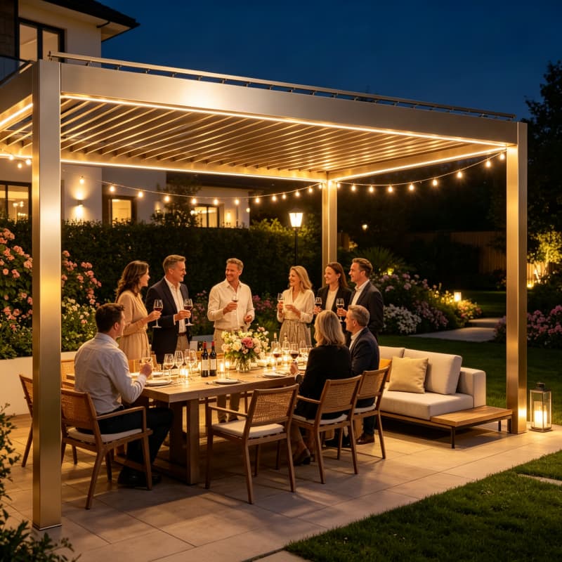 Bioklimatische aluminium pergo - Smart Garden Electric Pergola recensie en prijs
